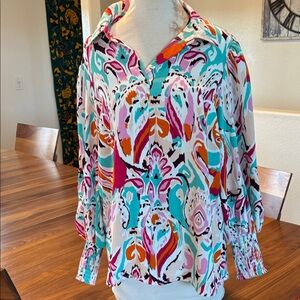 Colorful Abstract Women's Blouse